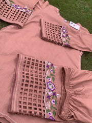 L1-2pc Stitched Embroidered